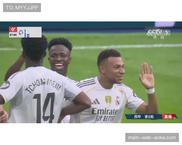维尼修斯左路横传助攻，姆巴佩冷静推射破门